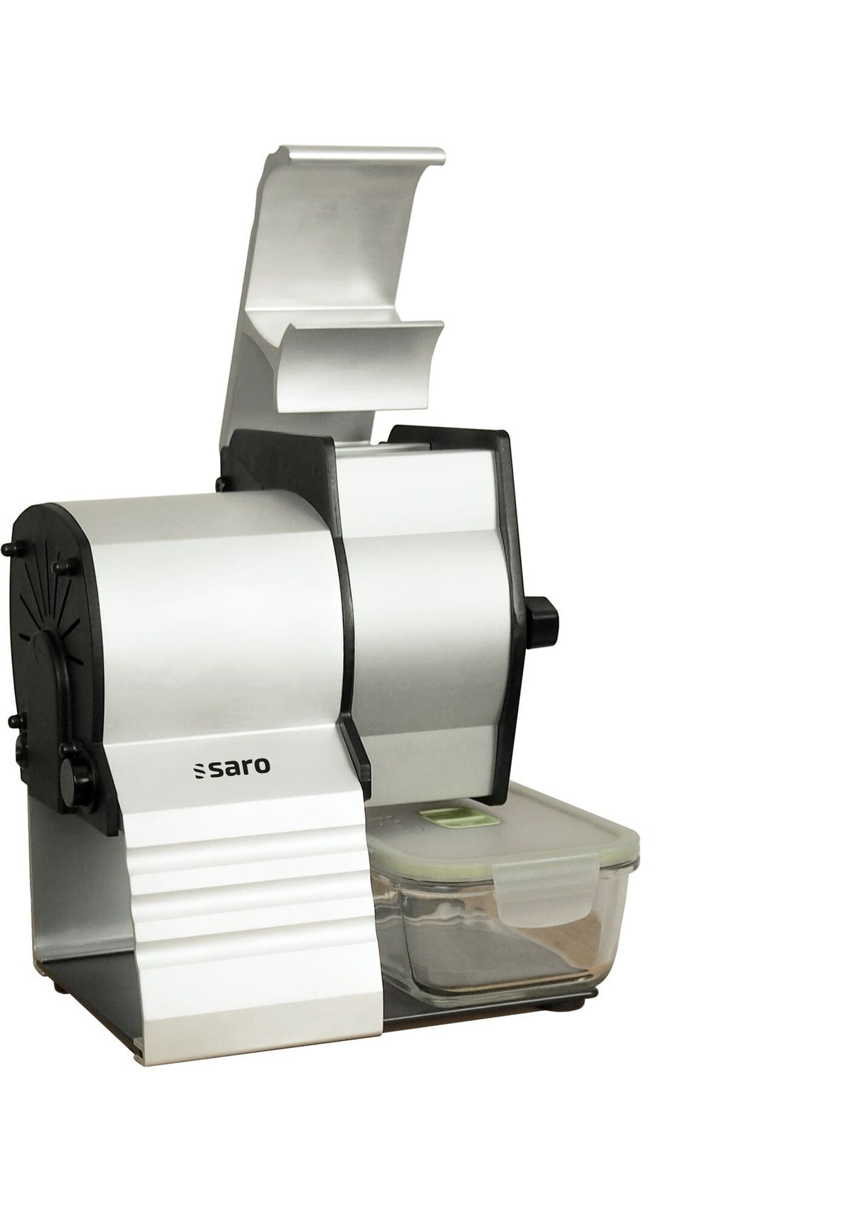 Saro EVO 75 cheese grater, compact metal housing