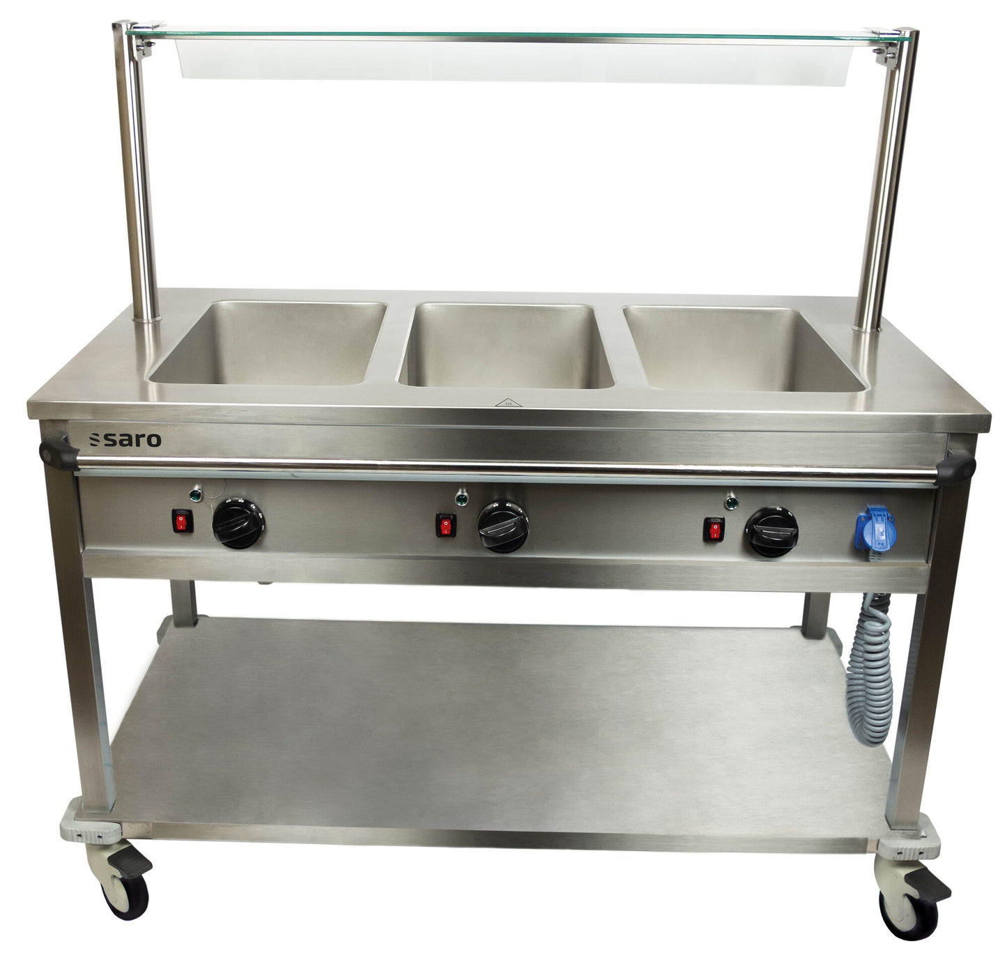 Saro BTS-3 bain marie trolley, stainless steel