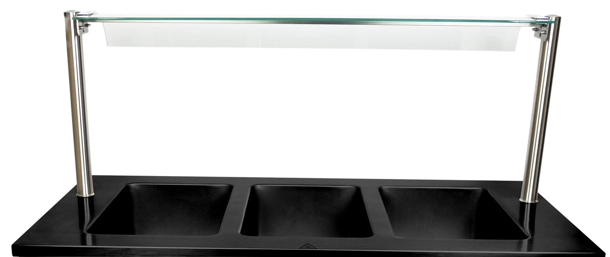 Saro spit guard for BTS-2, stainless steel and glass
