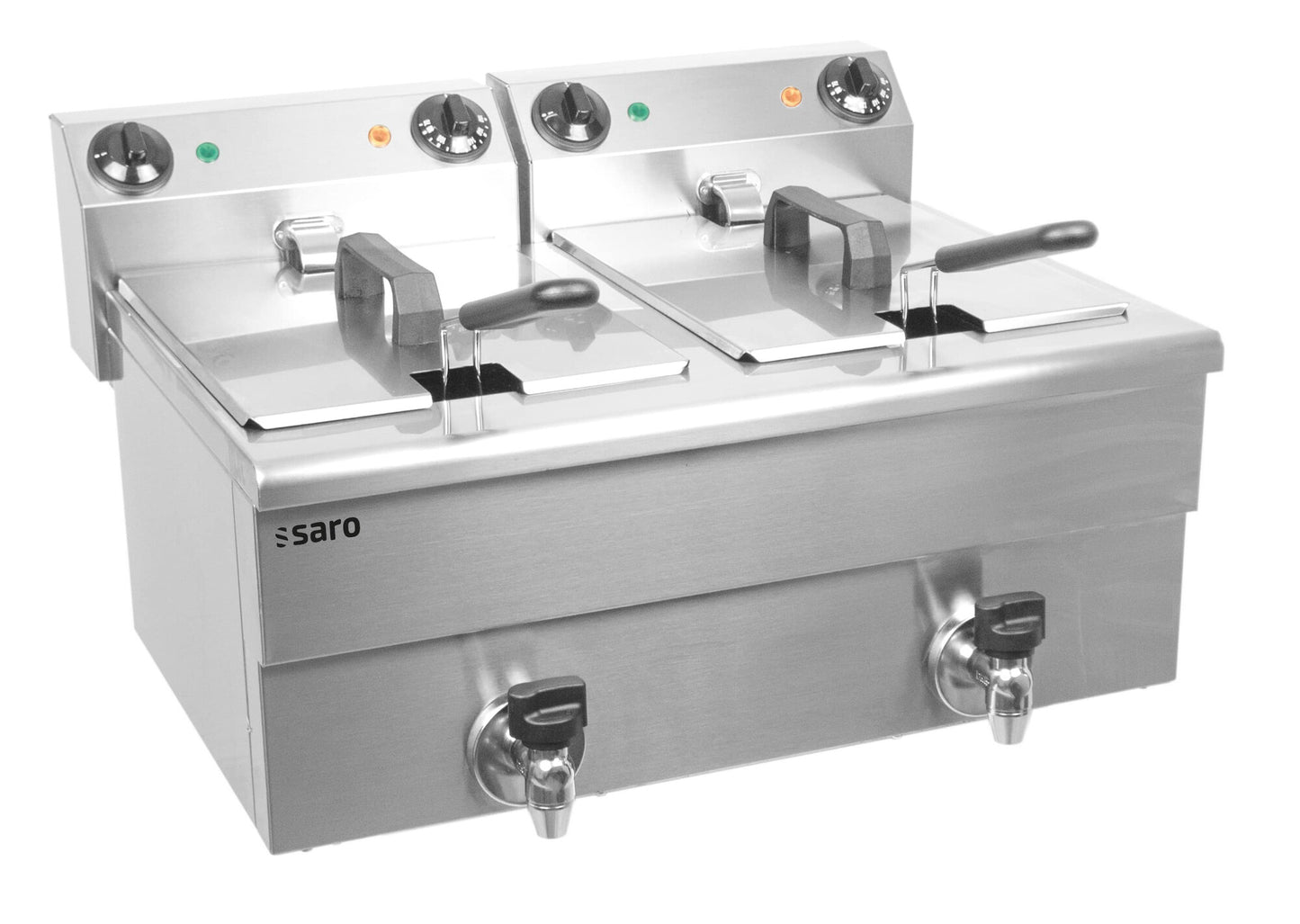 Saro FE 102 twin-tank countertop fryer