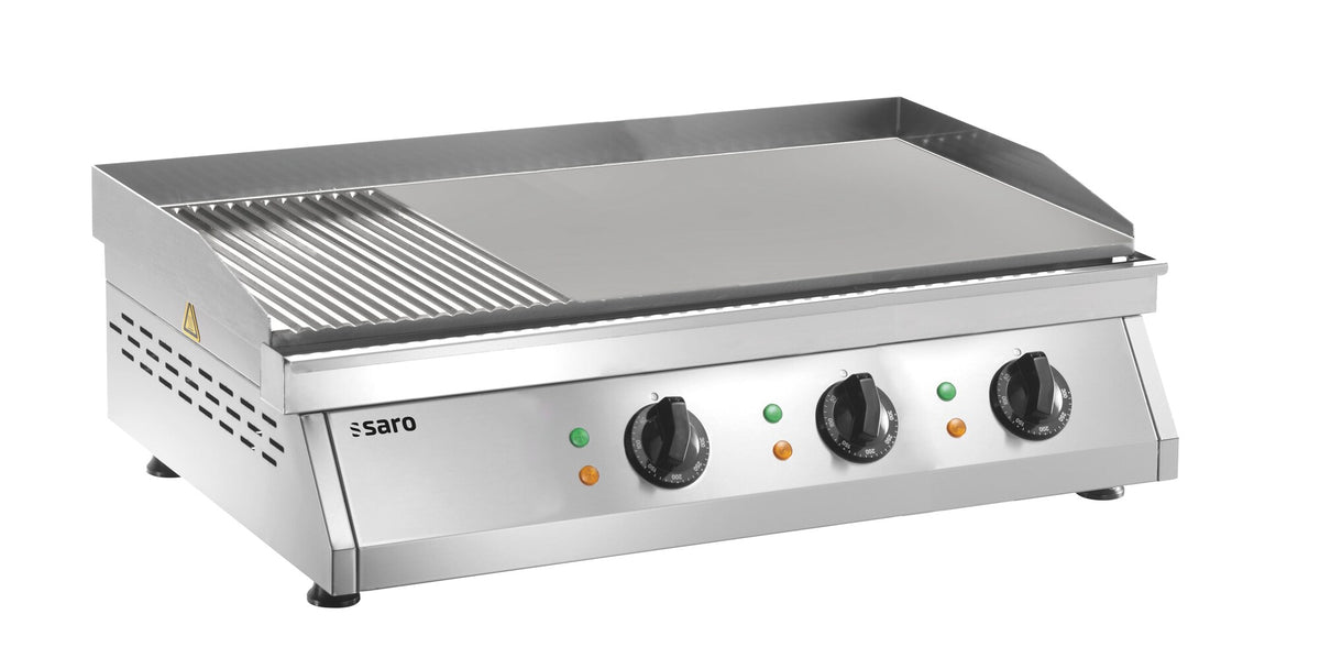 Saro FRY TOP GH 760 R electric griddle, part grooved plate
