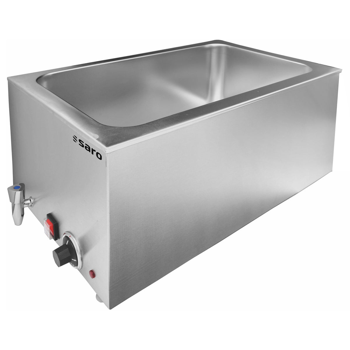 Saro WT 150 bain-marie, stainless steel bath with drain tap