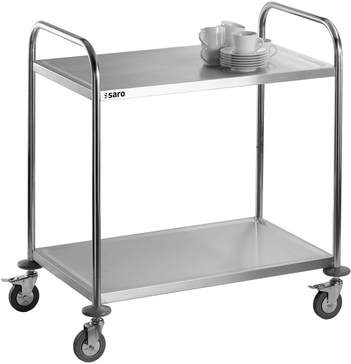Saro FELIX serving trolley, stainless steel