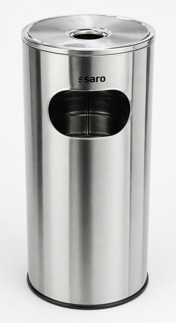 Saro REMCO waste bin and ashtray, stainless steel