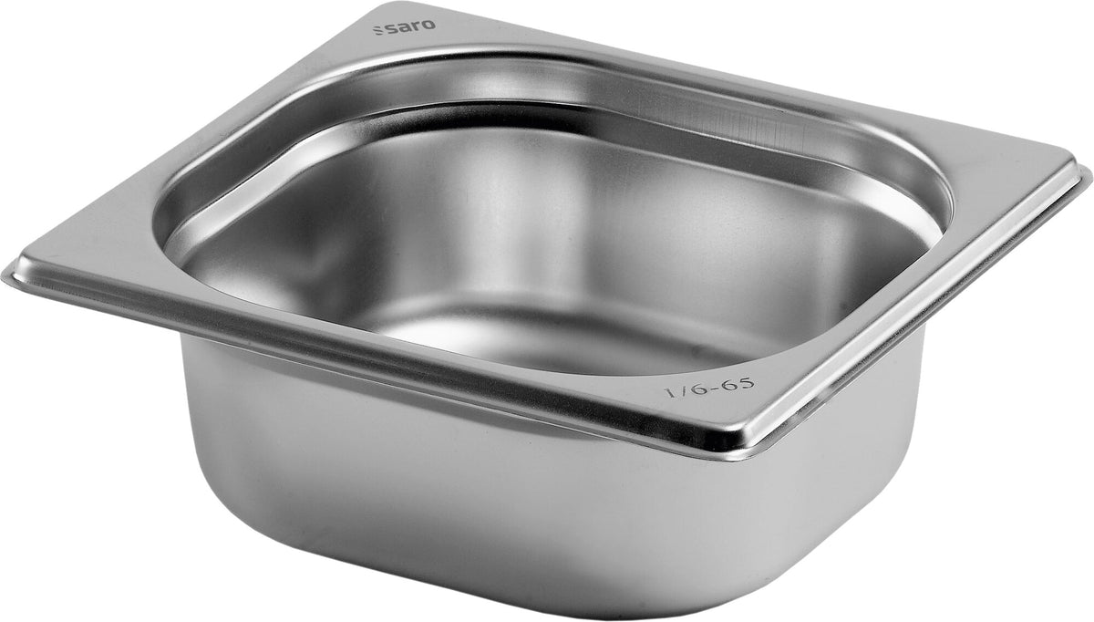Saro Budget Line GN container 1/6, stainless steel