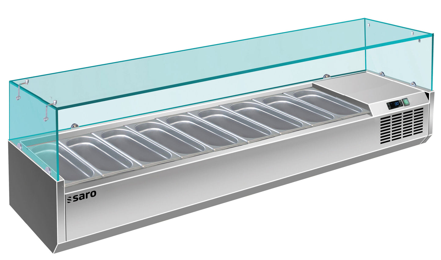 Saro VRX 2000/380 table top display, stainless steel