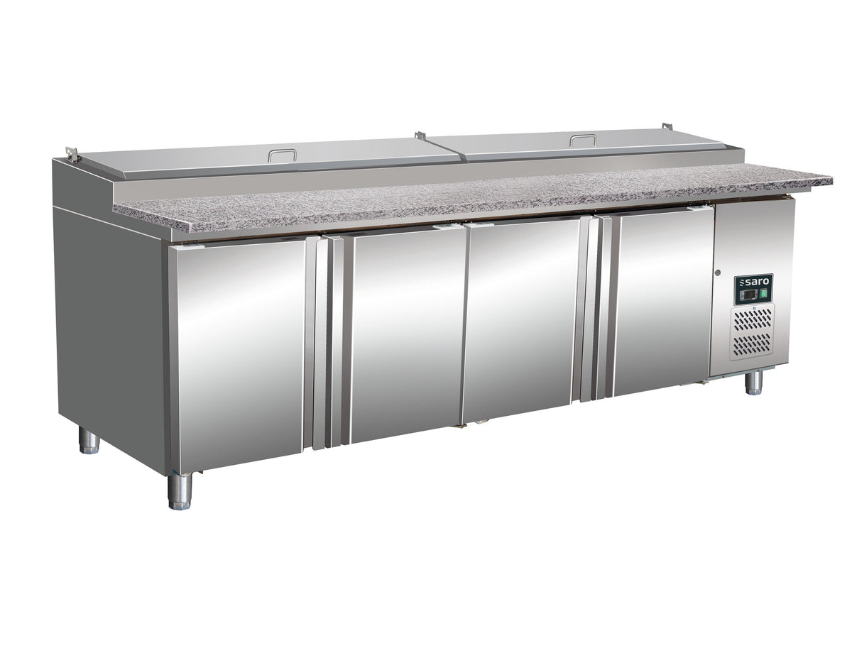Saro SH 2500 prep table, granite worktop