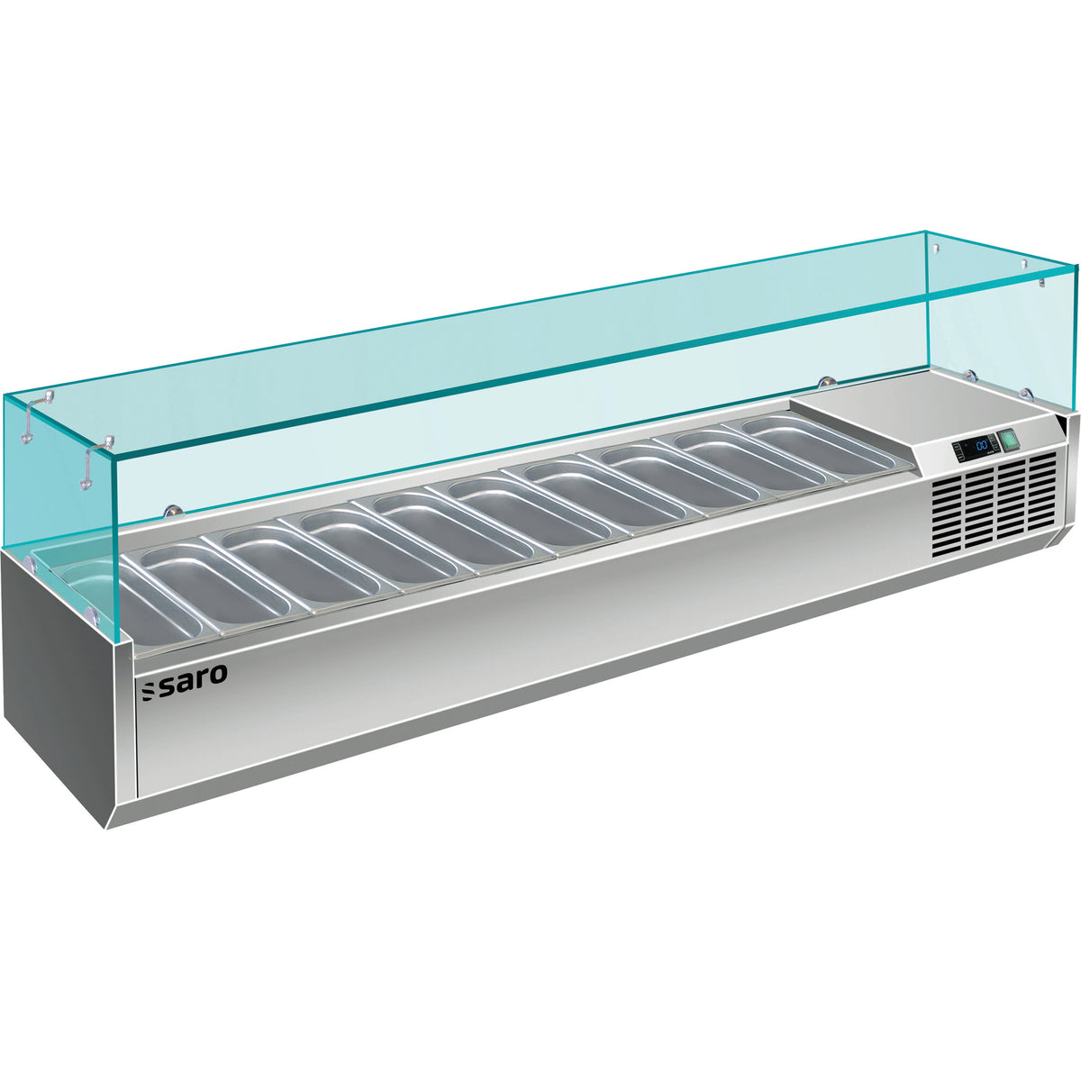 Saro VRX 2000/330 table top display, stainless steel