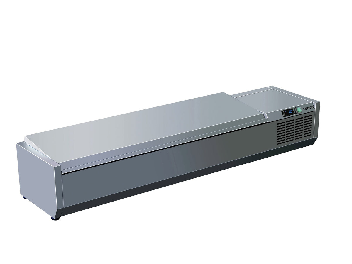 Saro VRX 1600 S/S table top display, stainless steel