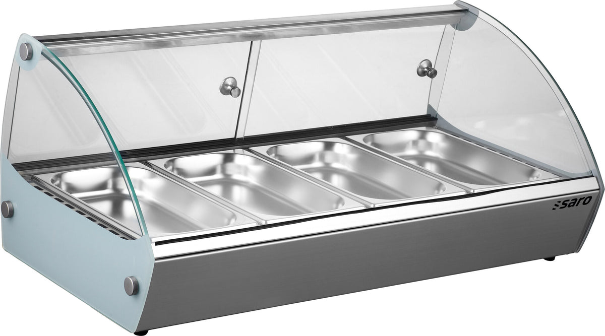 Saro MARIE 4 heated table top display, stainless steel