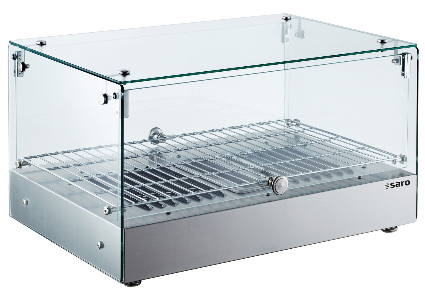 Saro SHIRA warming display case, stainless steel