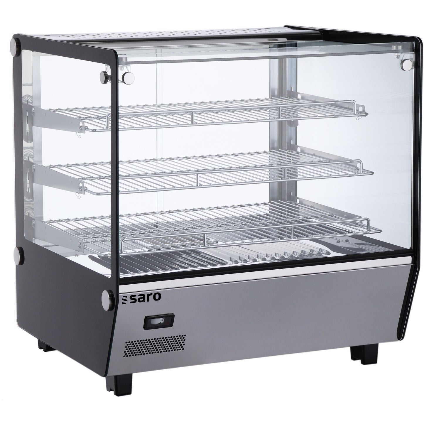 Saro SOFIA 120 warming display case, stainless steel