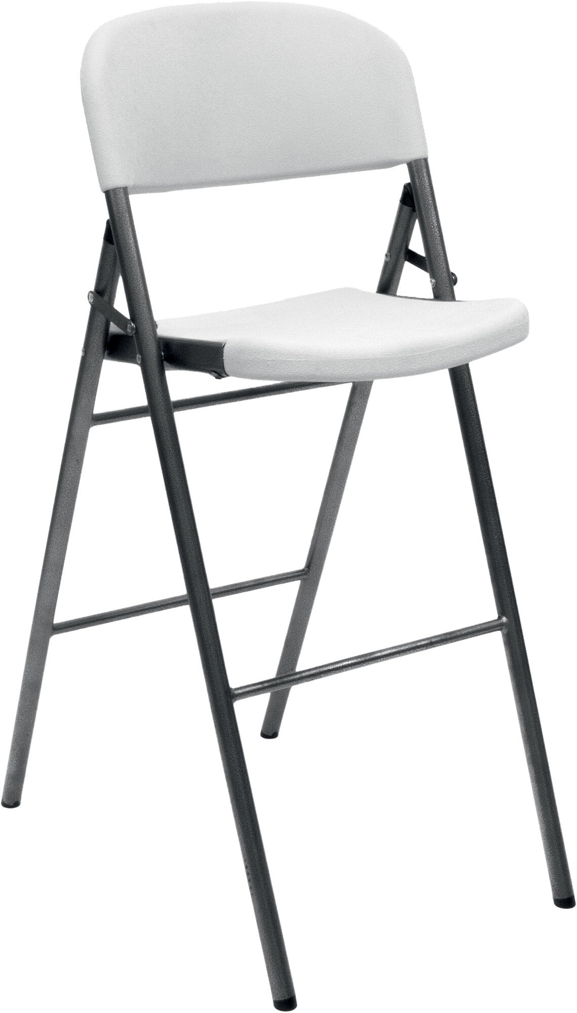 Saro GRENADA bar stool, white seat and black frame