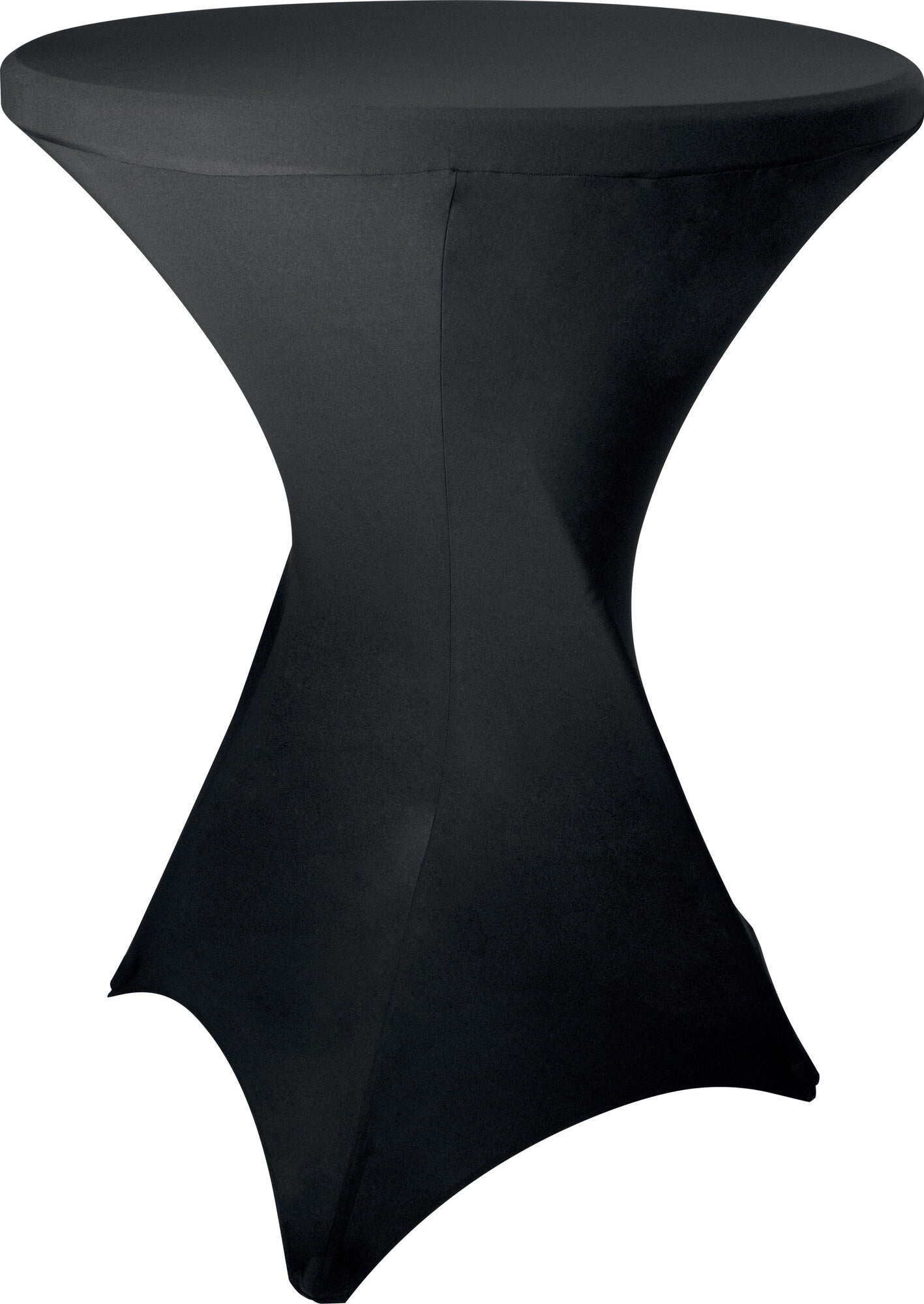 Saro BARBADOS cover, black stretch fabric on table