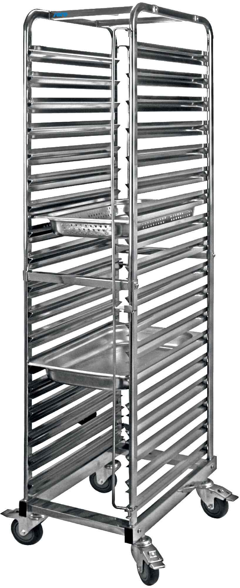 Saro LIAM rack trolley, stainless steel
