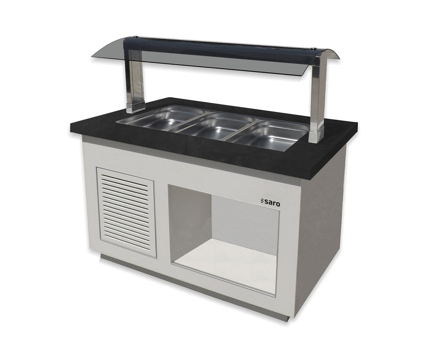Saro SB-K 130 salad bar, white finish