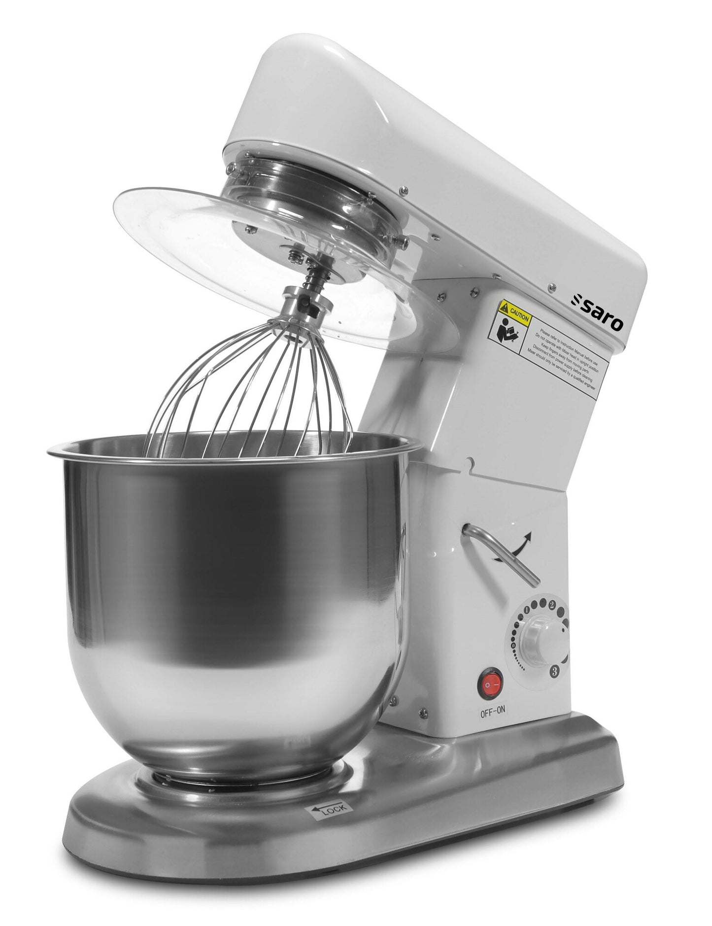 Saro FP 107 planetary mixer, white and stainless steel