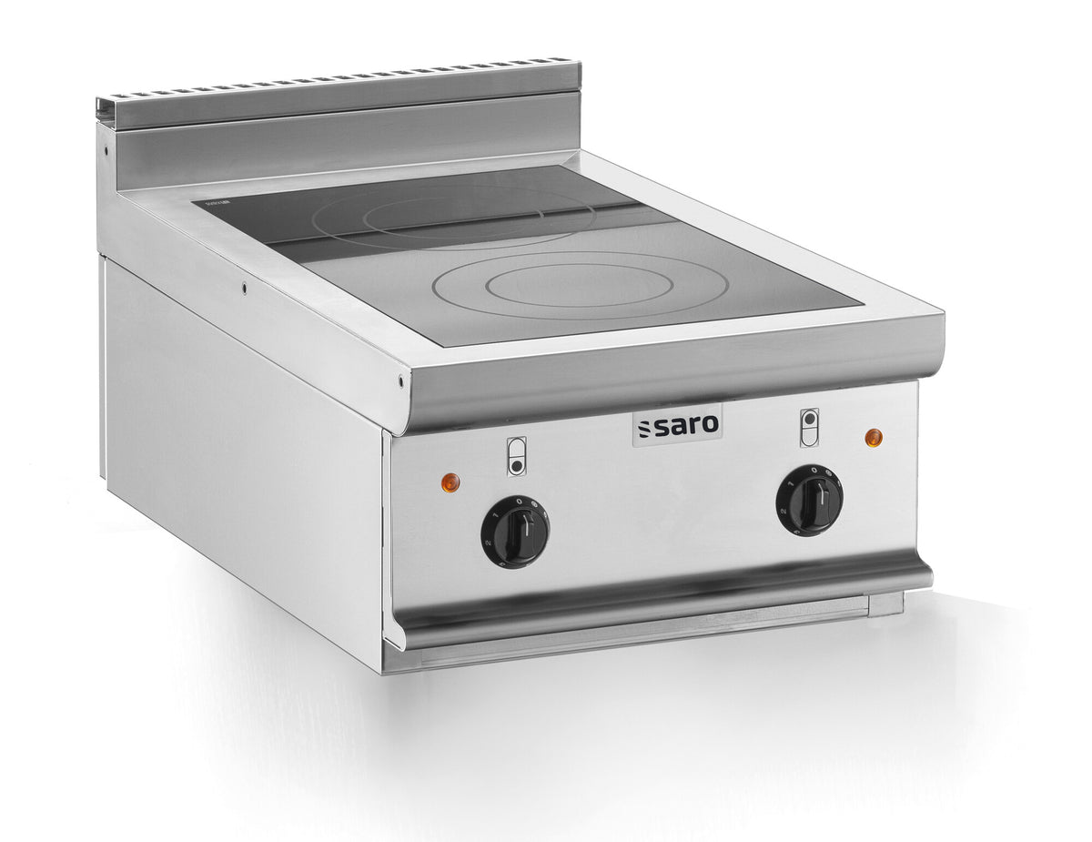 Saro E7/CVE2BB ceramic hob, stainless steel