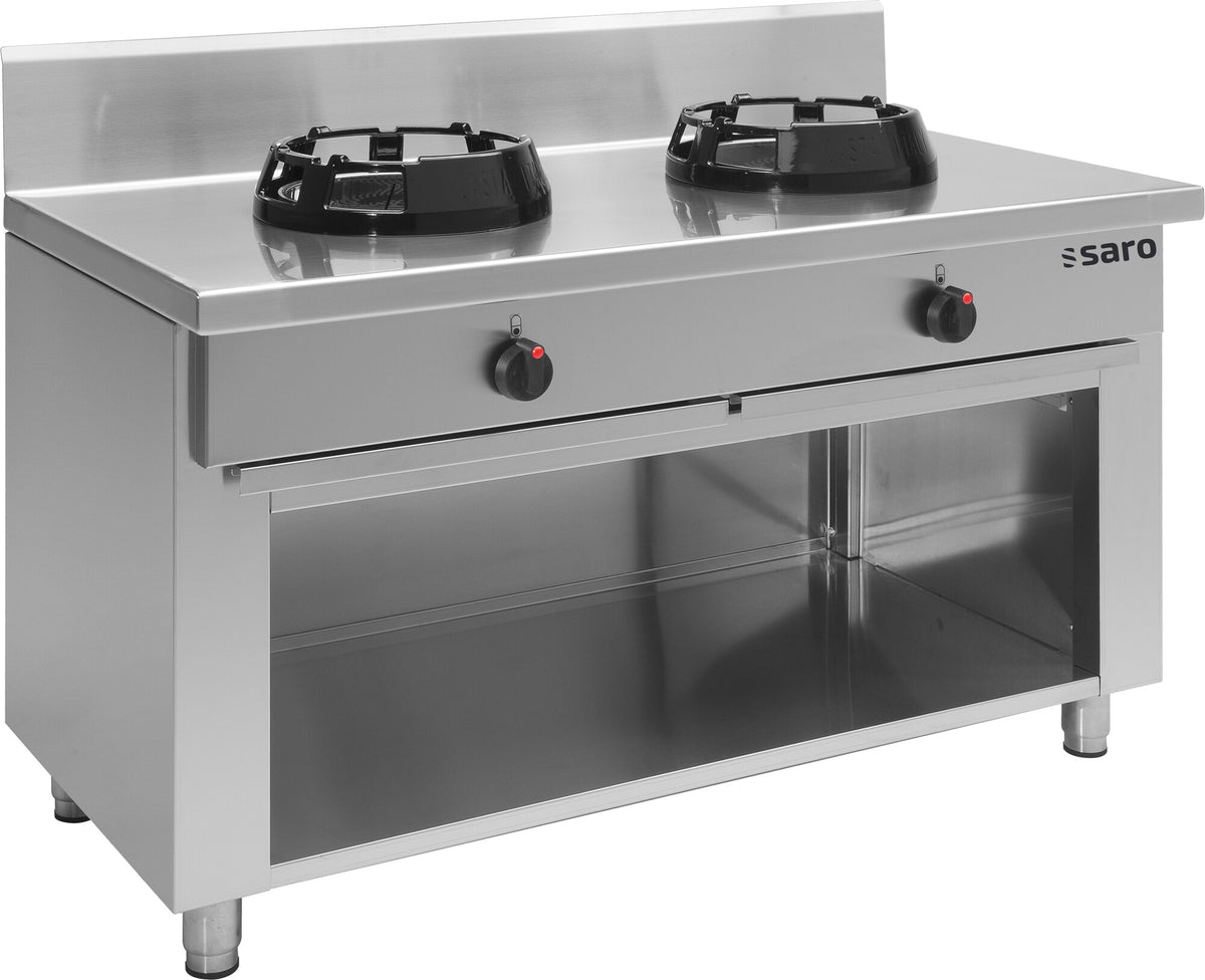 Saro CC/02 two-burner gas wok cooker