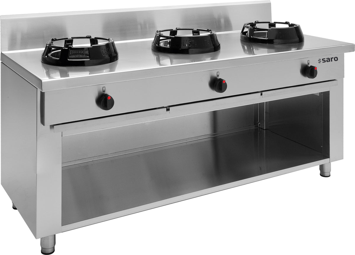 Saro CC/03 three-burner gas wok cooker