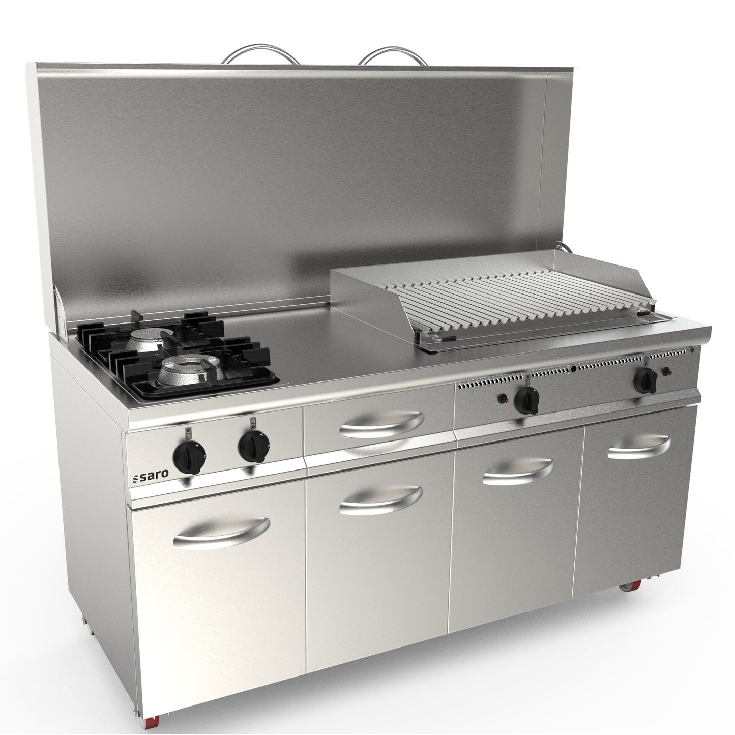 Saro FILCHEF mobile kitchen island, stainless steel