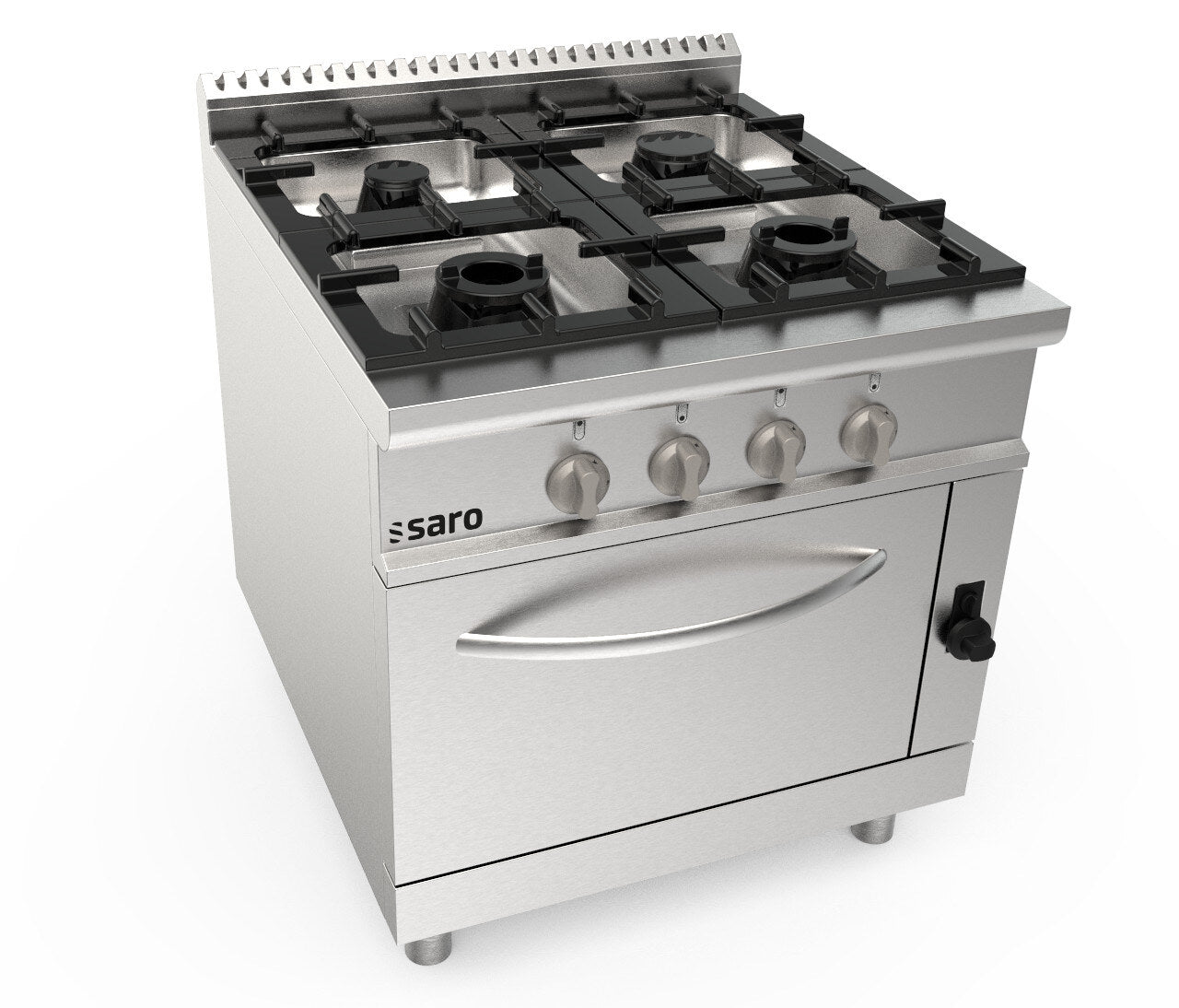 Saro LQ CUG4NG gas range with oven, stainless steel