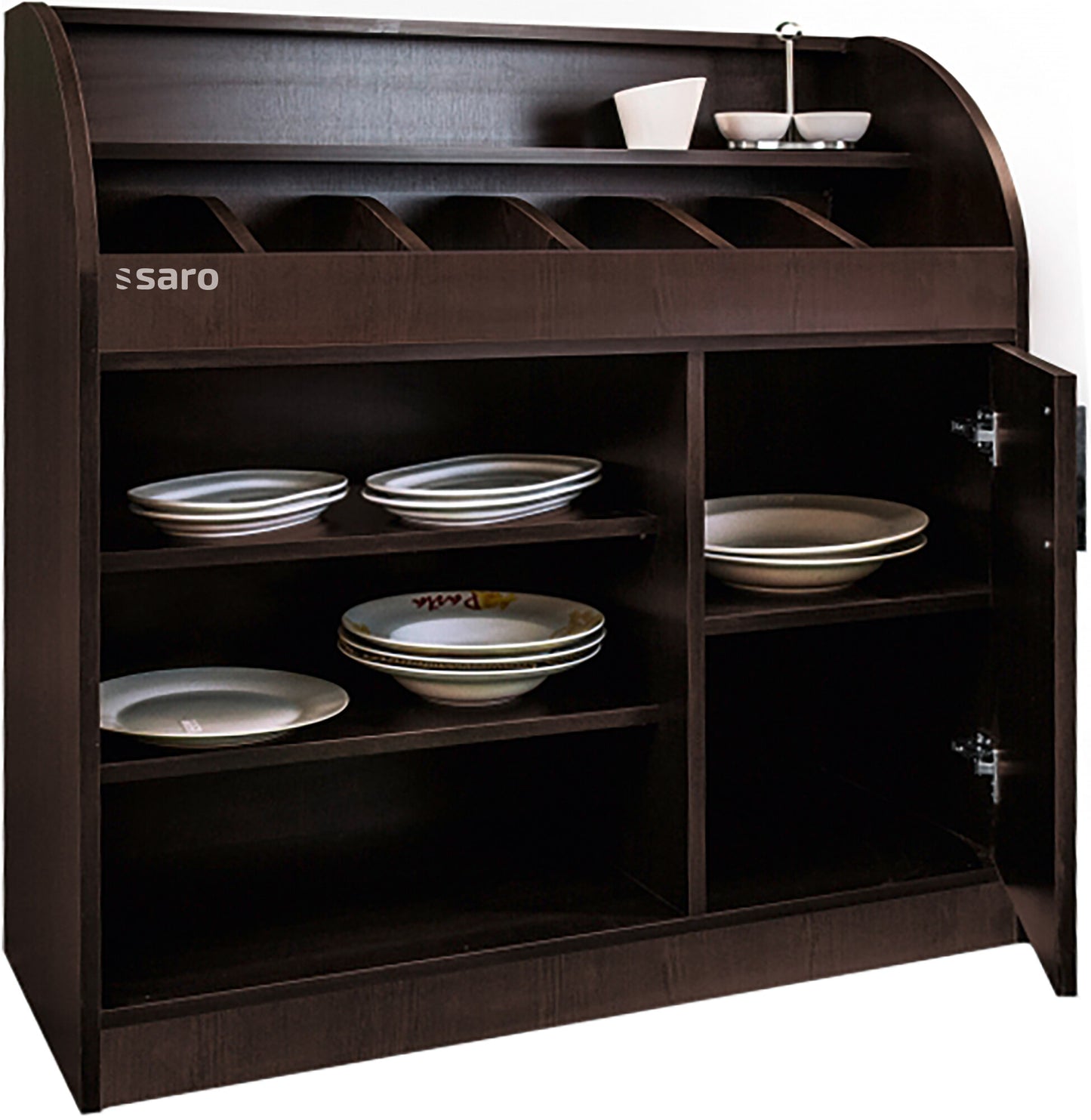Saro BS 100 cutlery cupboard, wenge finish
