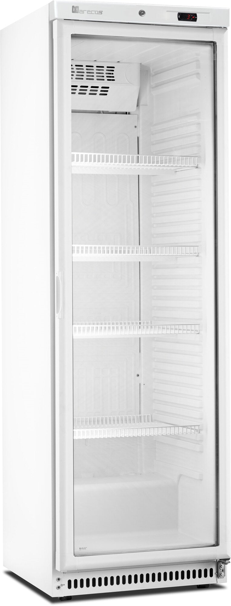 Saro ARV 430 CS PV refrigerator, white, glass door