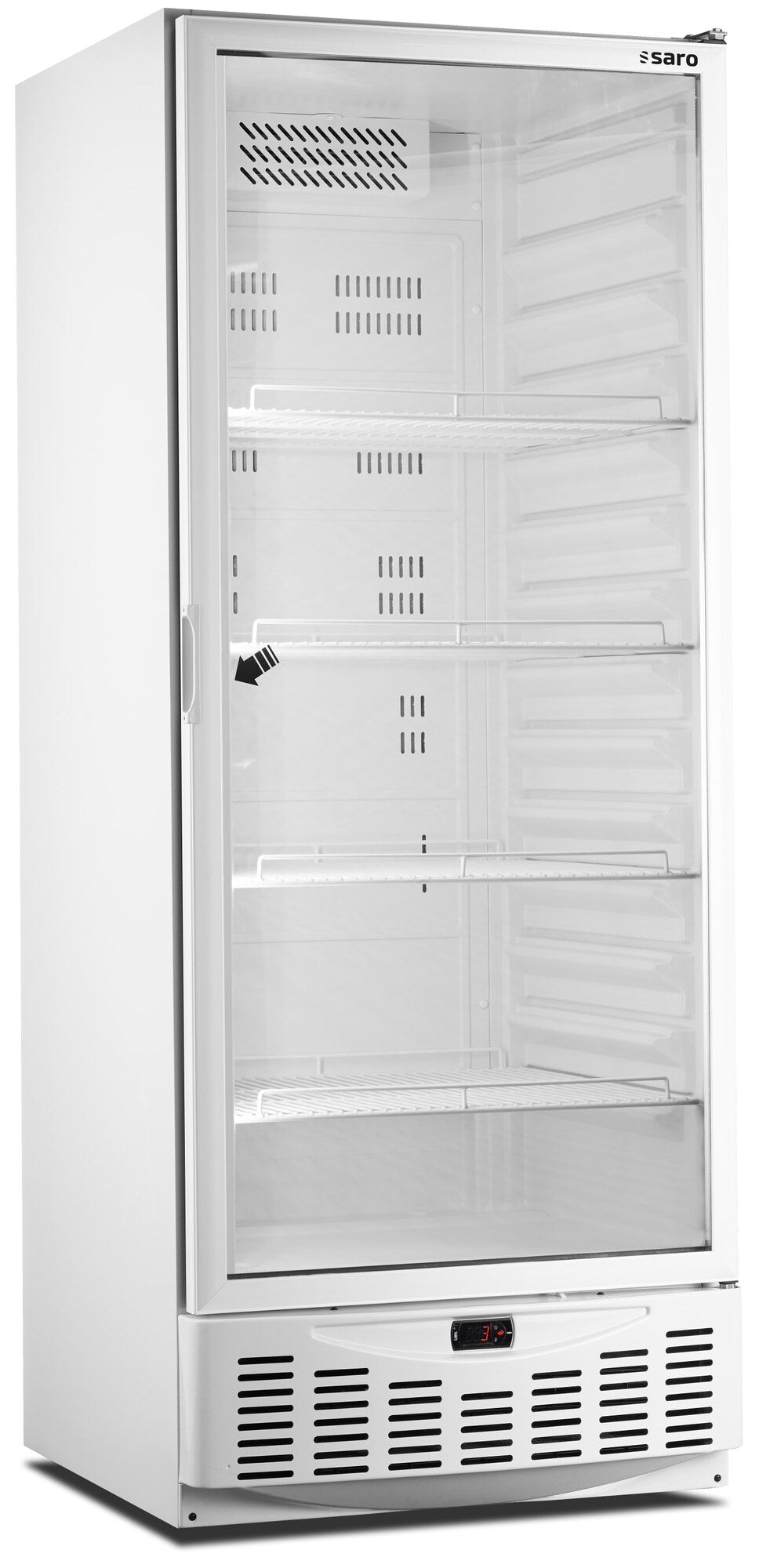 Saro MM5 PV refrigerator, white, glass door