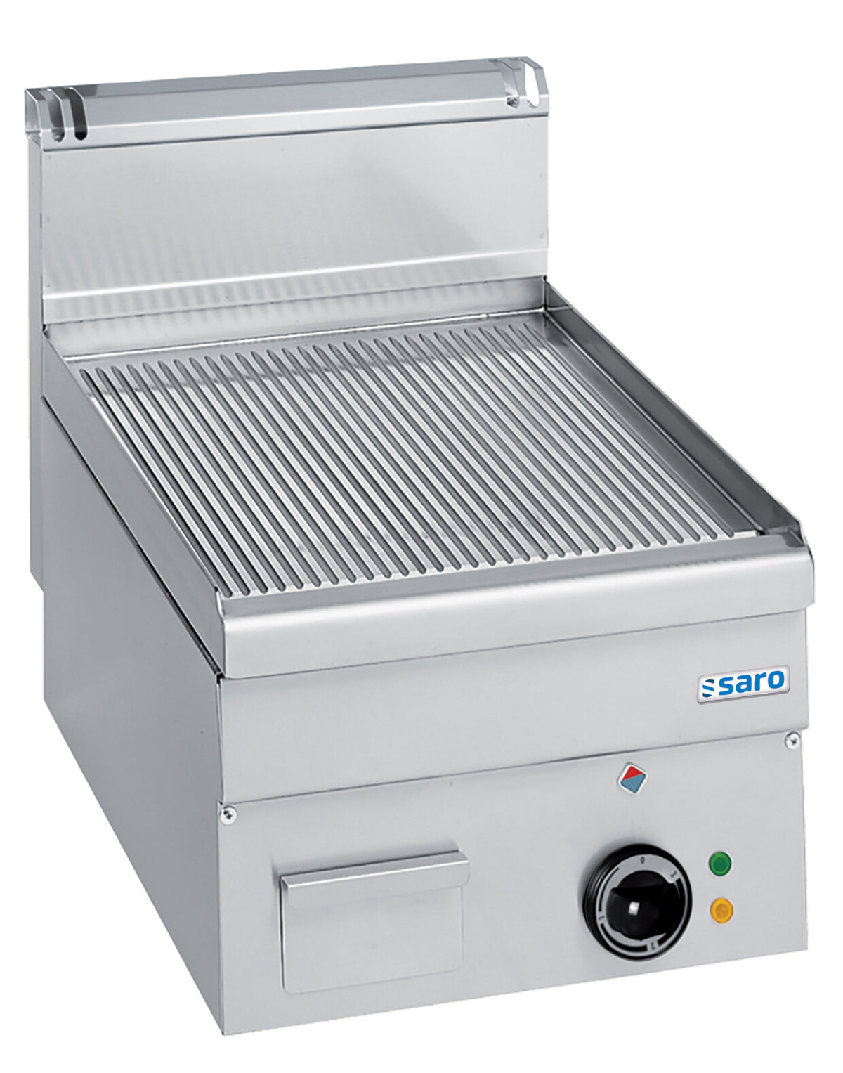 Saro EFT46R electric griddle, ribbed plate