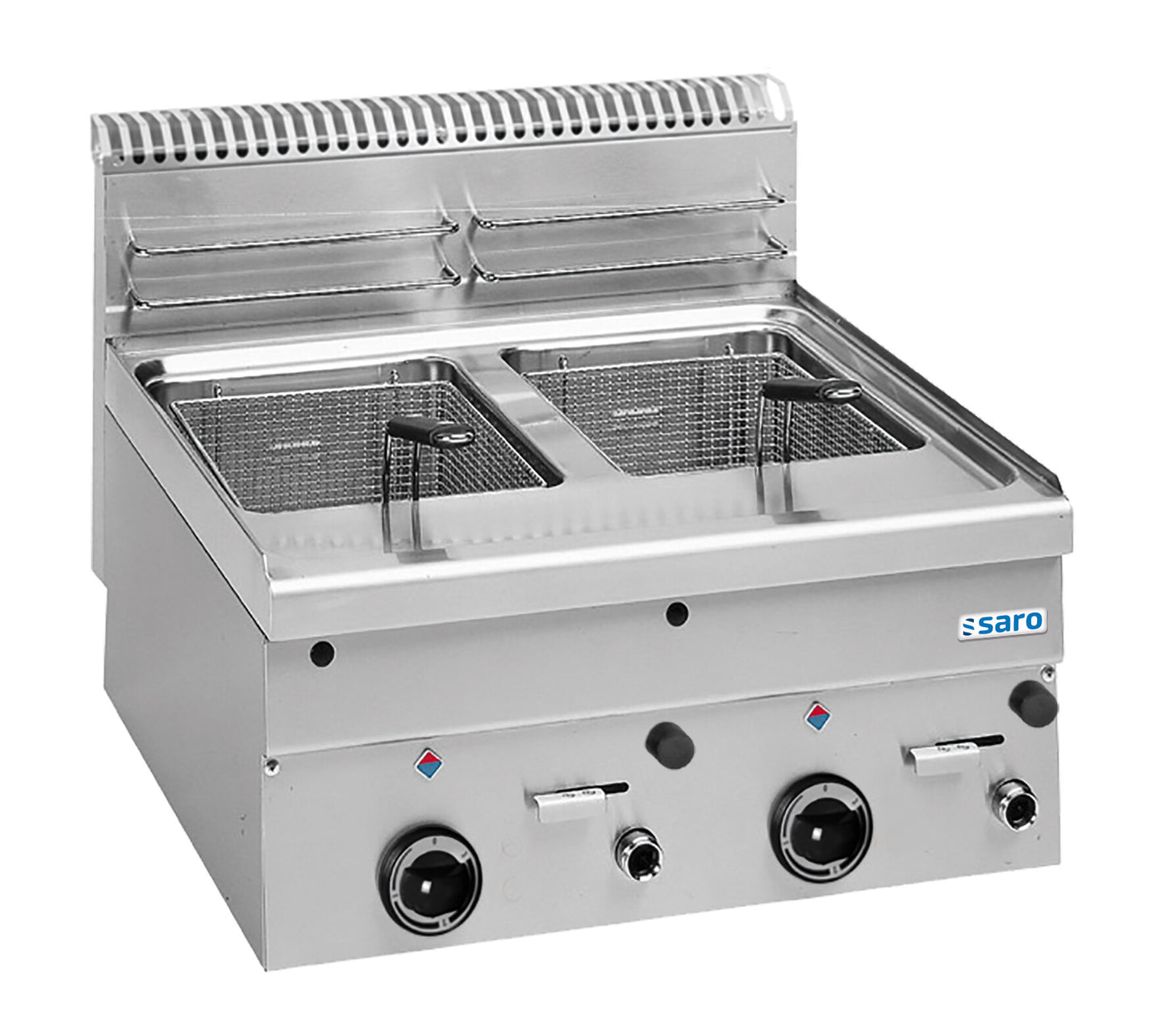 Saro GF66 gas fryer, stainless steel