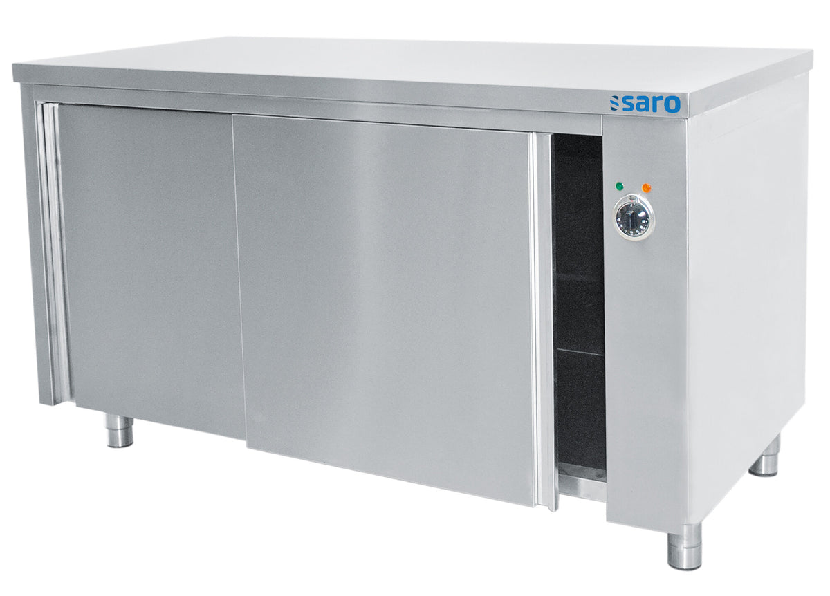 Saro hot cupboard, 1600 x 700 mm, stainless steel