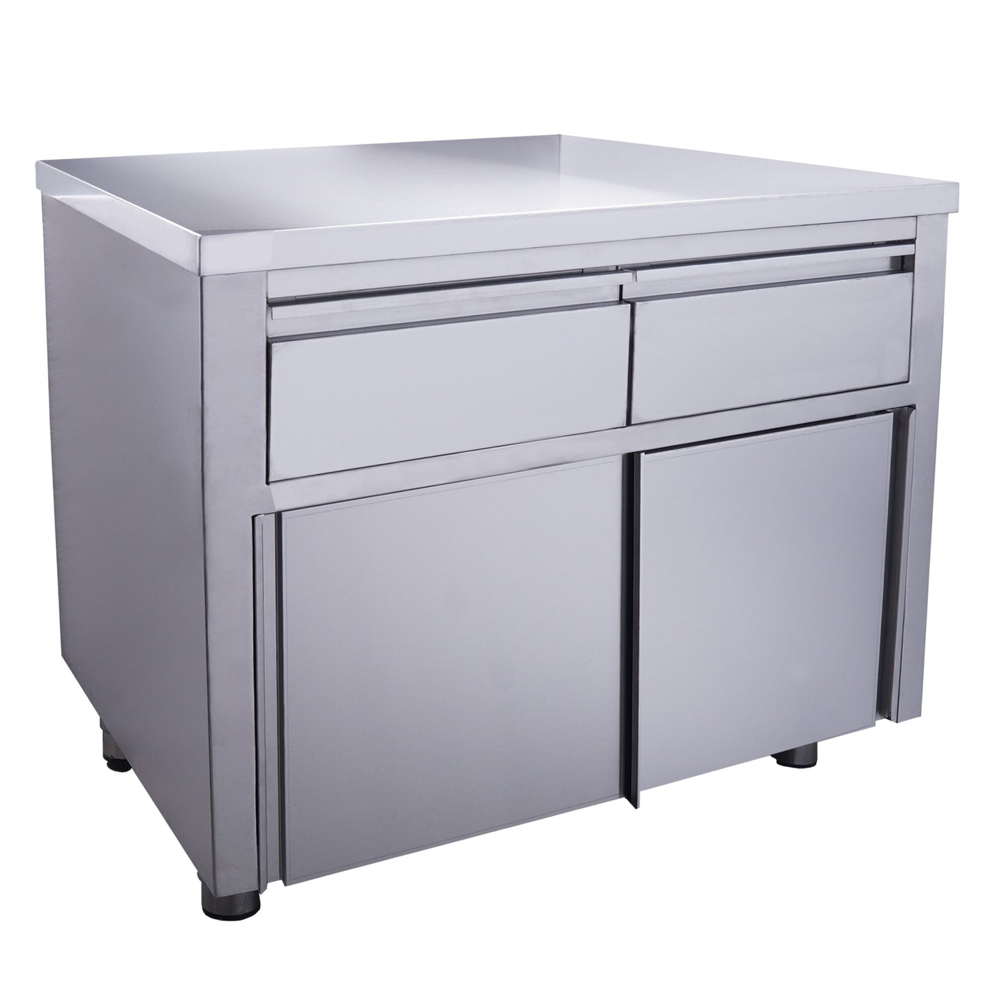 Saro sliding door cabinet, 2 drawers, 1000 x 700 mm