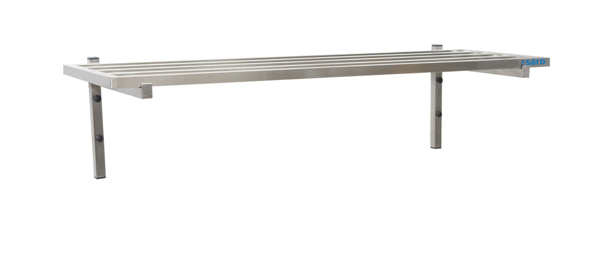 Saro wall shelf with struts, 1000 mm, stainless steel