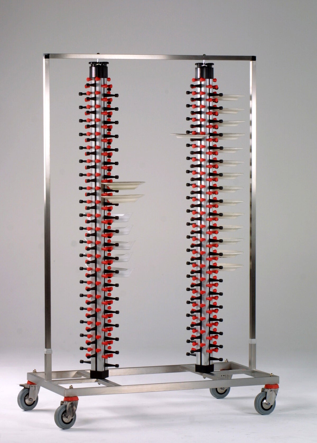 Saro TWIN-168 plate stacker, double-column plate rack