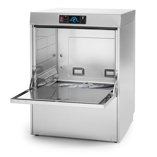 Saro UX-50SBDD dishwasher, open, empty wash chamber