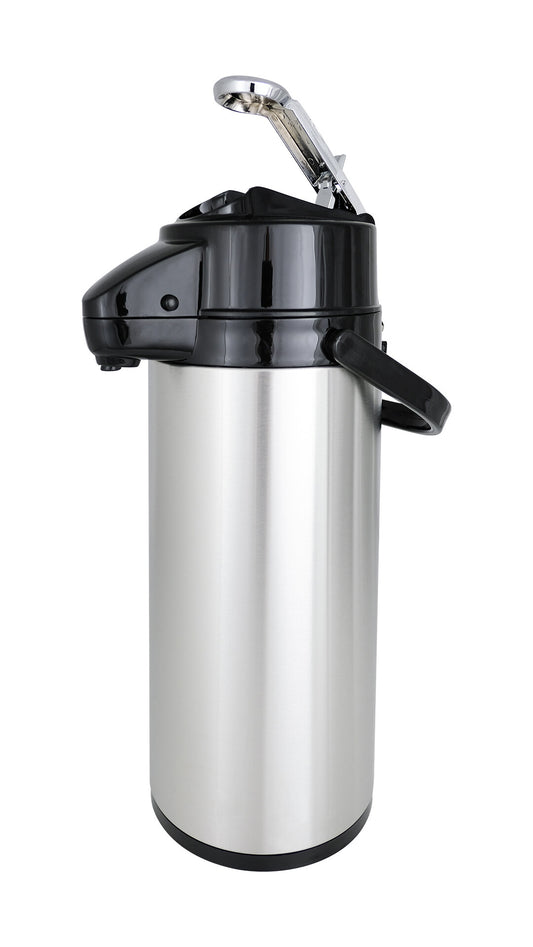 Saro insulated pump jug, glass interior, side view