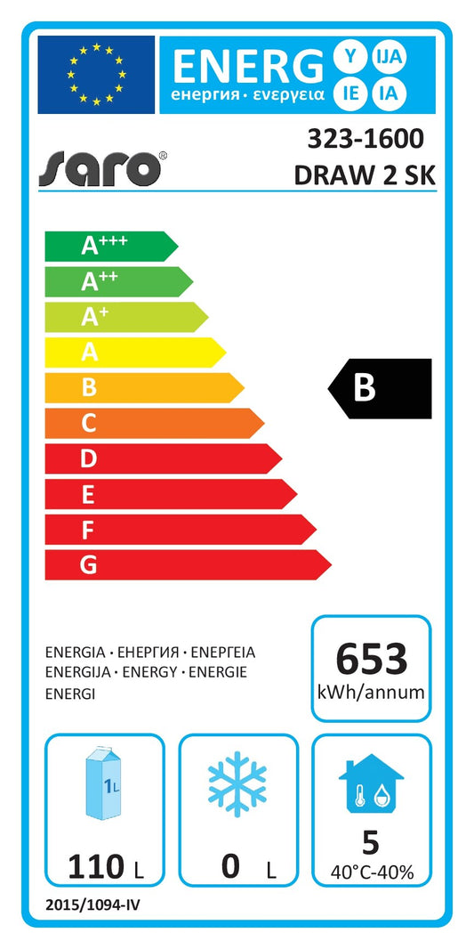 EU energy label, class B