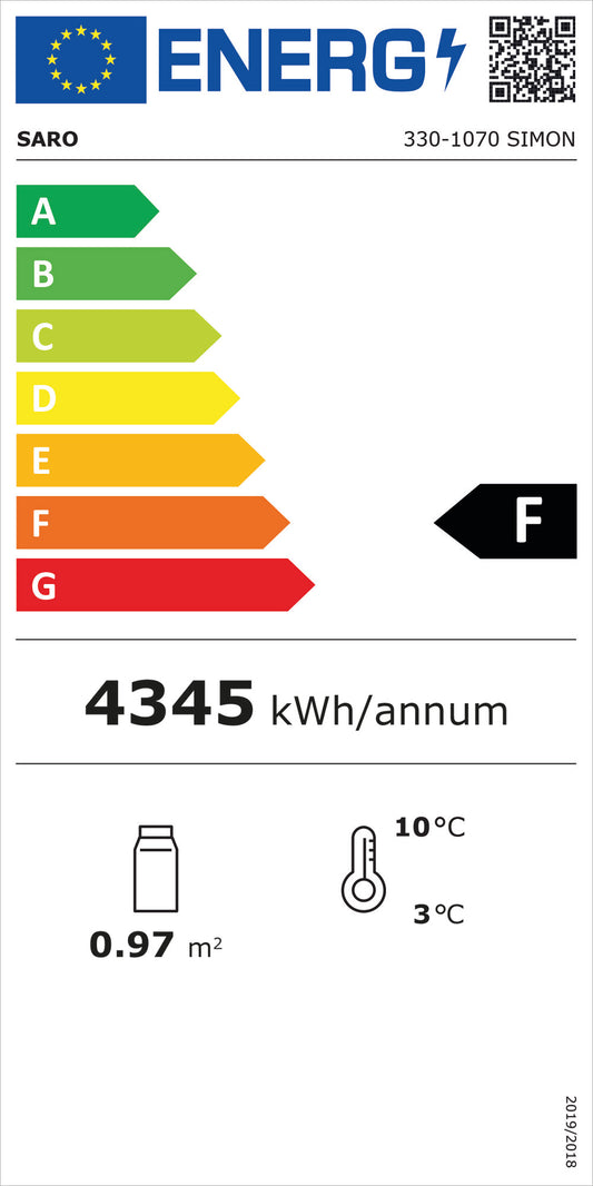 EU energy label, class F