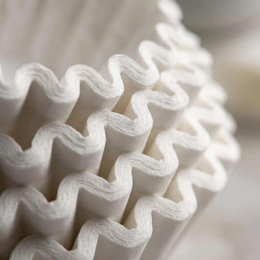Saro basket filter paper, close-up of pleated texture