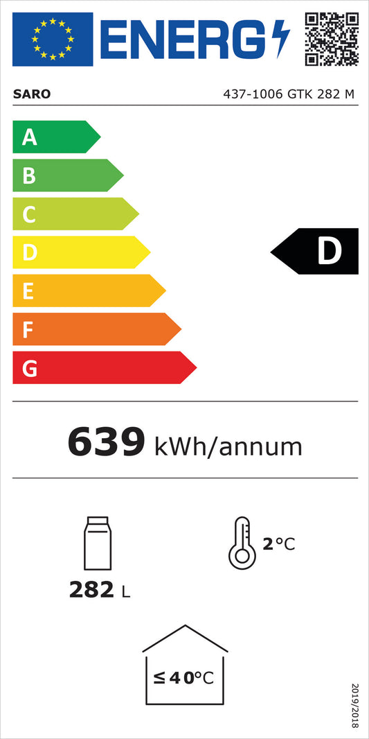 EU energy label, class D
