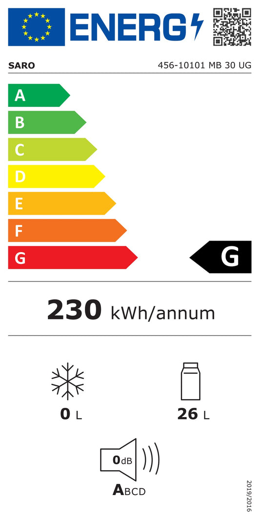EU energy label, class G