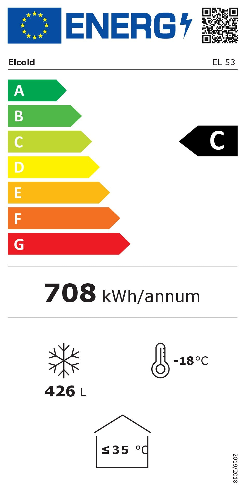 EU energy label, class C