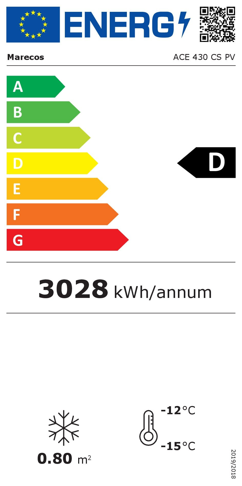 EU energy label, class D