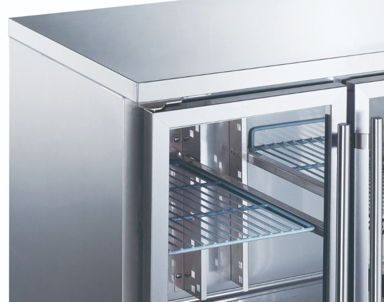 Maxima Counter Fridge, 136 cm, 2 Glass Doors, additional view
