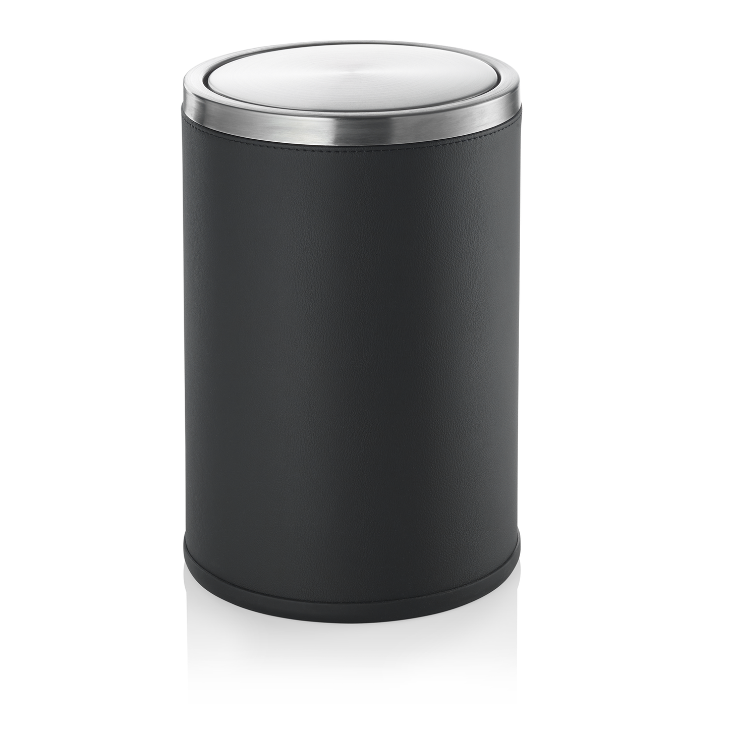 Was Waste Bin, Ø200 mm, 9 L, Black Vegan Leather