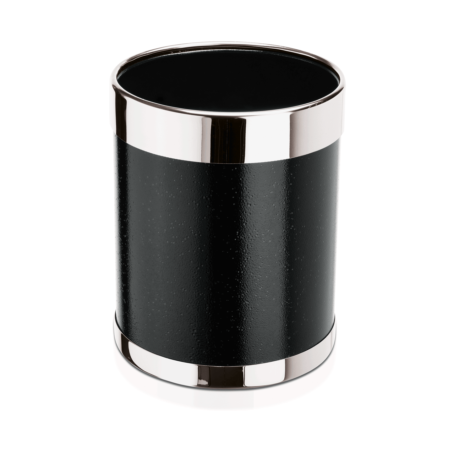 Was Waste Paper Bin, Ø280 mm, 9 L, Black Powder-Coated Steel