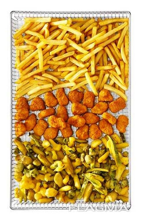 Fry Basket Grid Container, GN 1/1, 530×325×65 mm
