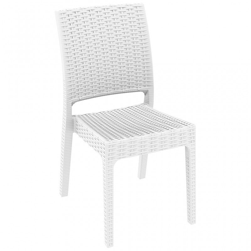 Florida Stackable Side Chair, Polypropylene, Indoor/Outdoor