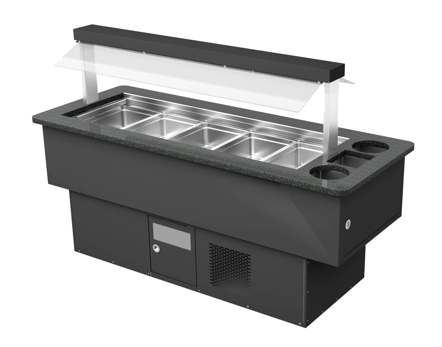 Refrigerated Saladette Counter, 5x GN 1/1, +2/+3°C